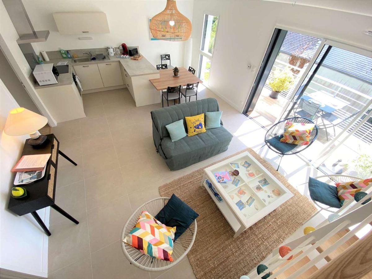 Duplex Lumineux A Benodet: Plage Et Thalasso A Pied, Terrasse, Parking Et Abri Velo Inclus - Fr-1-481-117 エクステリア 写真